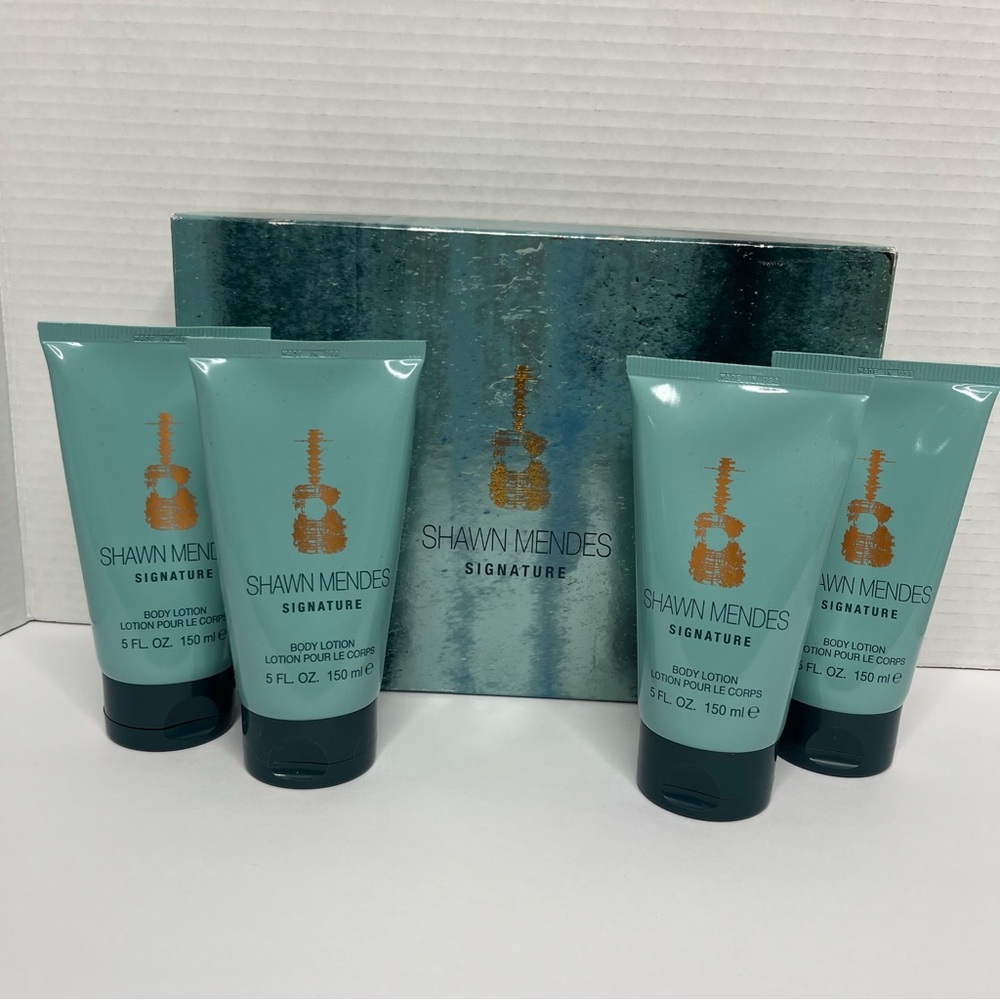 Shawn Mendes Signature Perfume (4) BODY LOTION lot - read for details - Retired